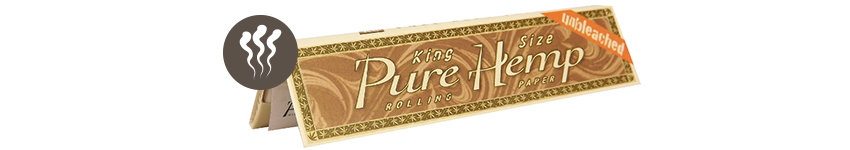 VLOEIPAPIER PURE HEMP UNBLEACHED KING SIZE